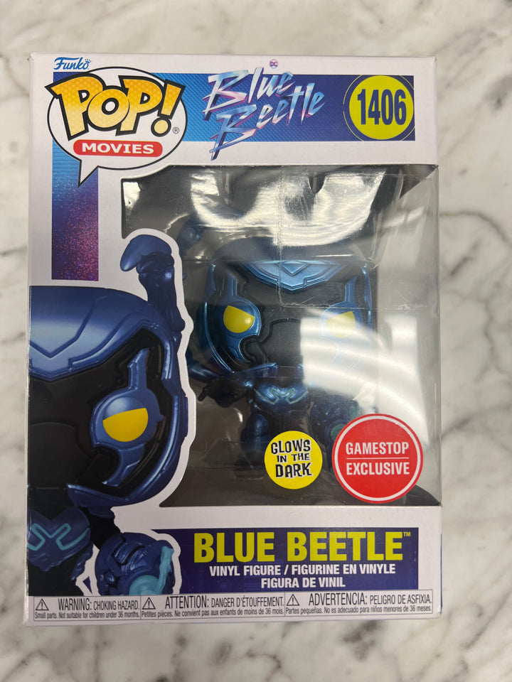 Funko Pop! Vinyl: DC Universe - Blue Beetle (Glow) #1406  FP12124