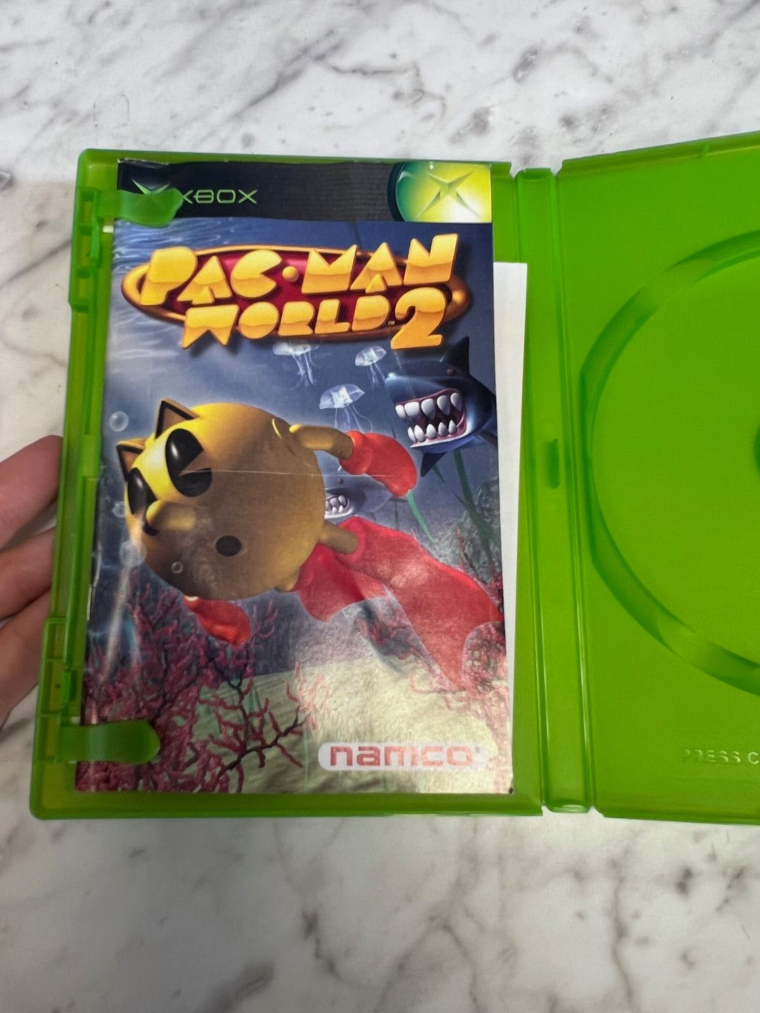 Pac-Man World 2 Original Xbox Case and Manual ONLY CO91725