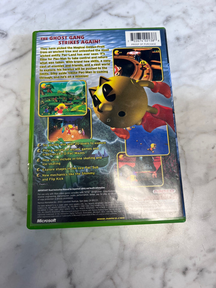 Pac-Man World 2 Original Xbox Case and Manual ONLY CO91725