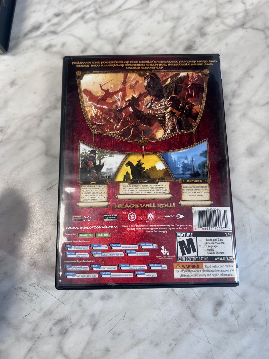 Age of Conan Hyborian Adventures PC DVD-ROM PC1126