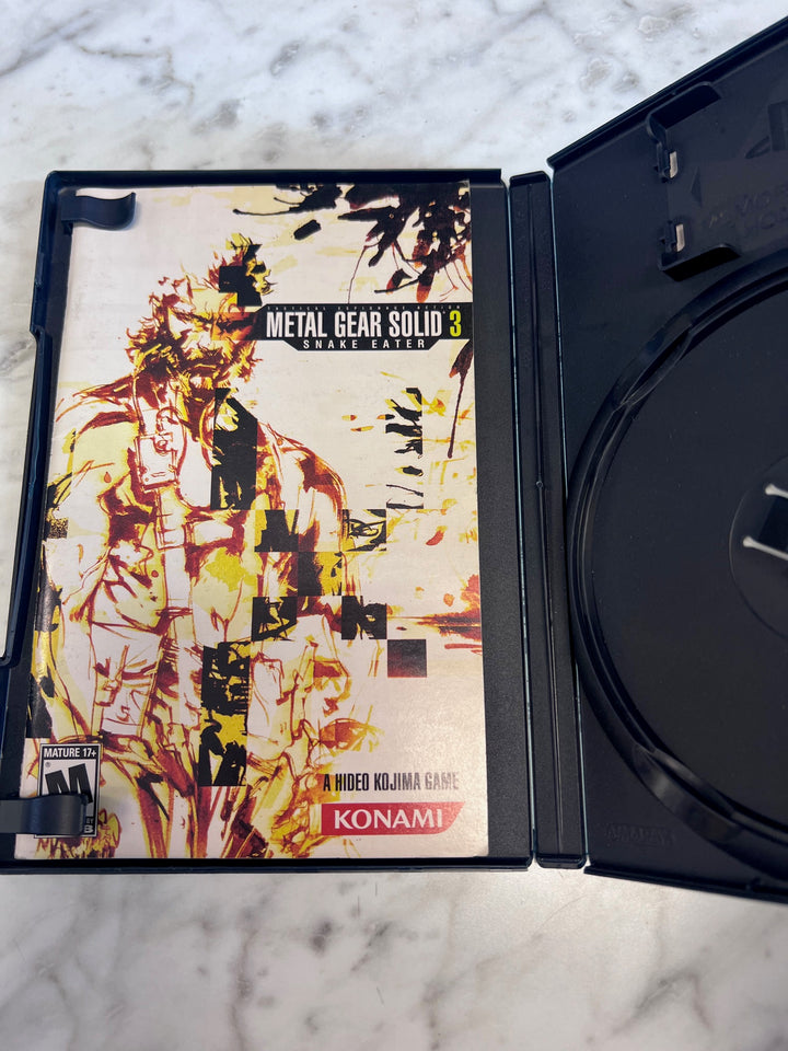 Metal Gear Solid 3 Snake Eater PS2 Playstation 2 Case and Manual ONLY CO91725