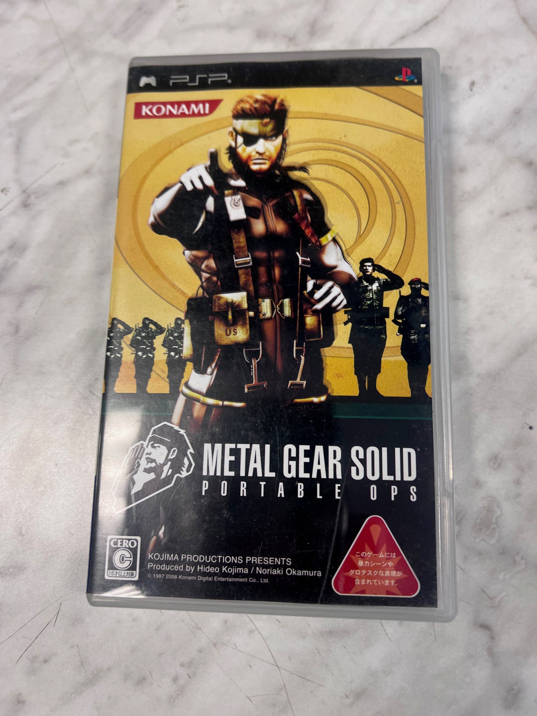 Metal Gear Solid Portable Ops PSP Playstation Portable JAPANESE IMPORT IMP1126