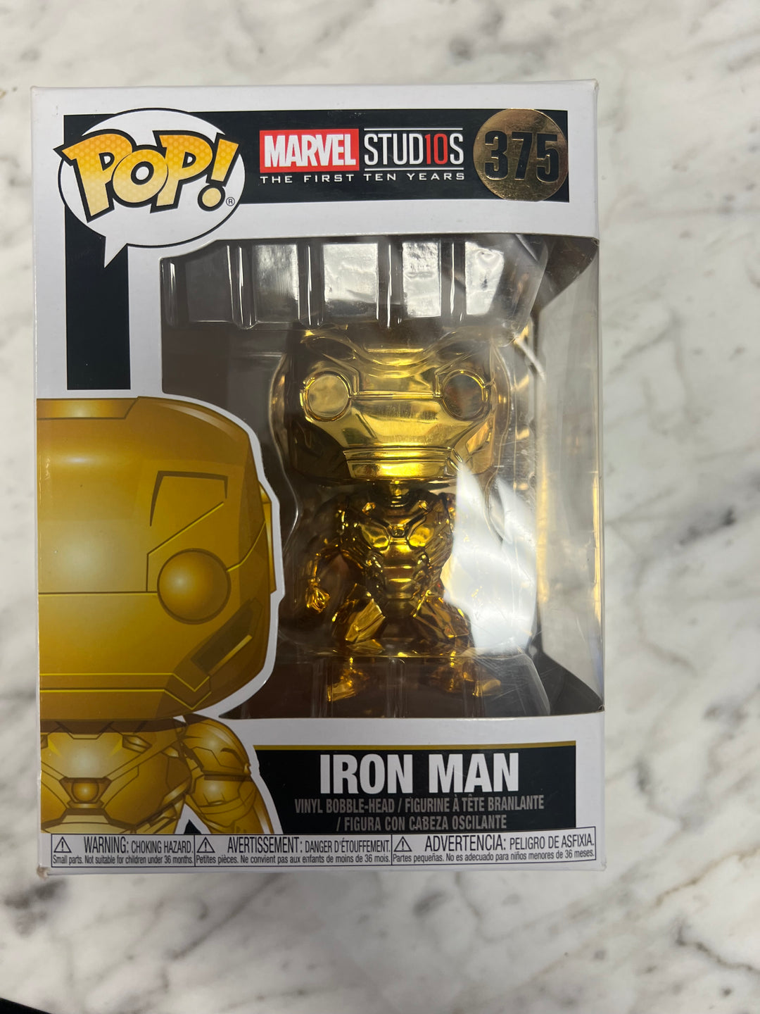 Funko Pop! Marvel Studios Iron Man #375 Vinyl Figure GOLD  FP12124