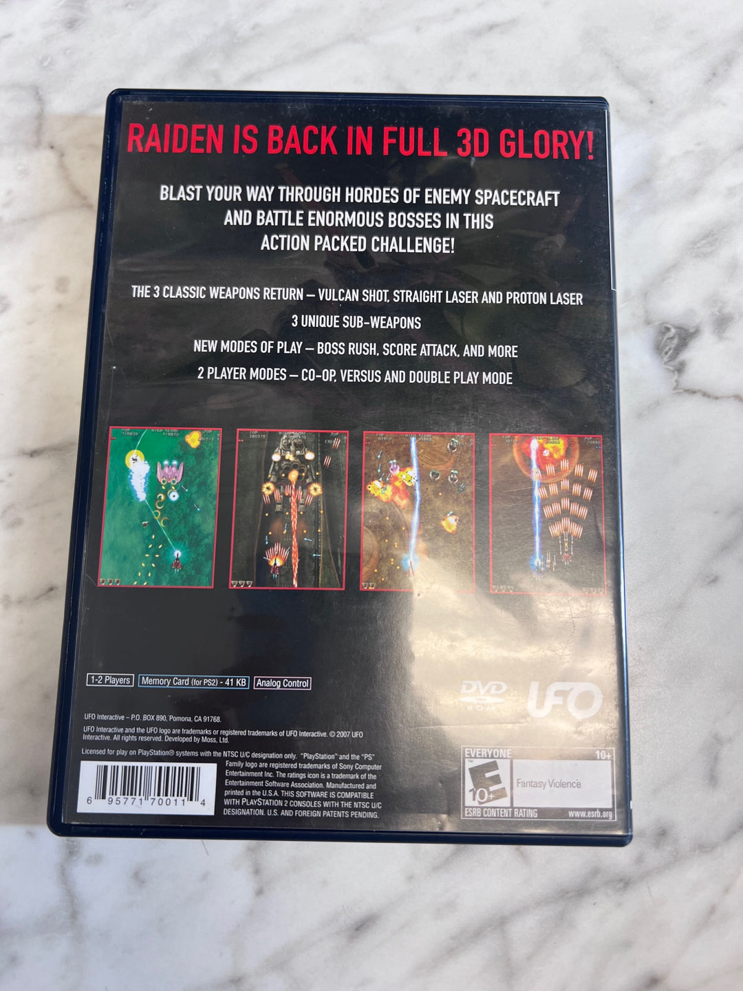 Raiden III The Legendary Shooter Returns PS2 Playstation 2 Case & Manual ONLY CO91725