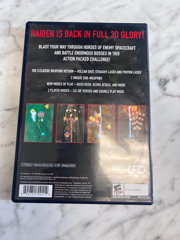 Raiden III The Legendary Shooter Returns PS2 Playstation 2 Case & Manual ONLY CO91725