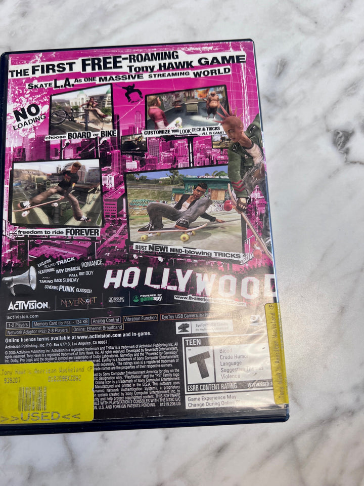 Tony Hawk's American Wasteland PS2 Playstation 2 Case & Manual ONLY CO91725