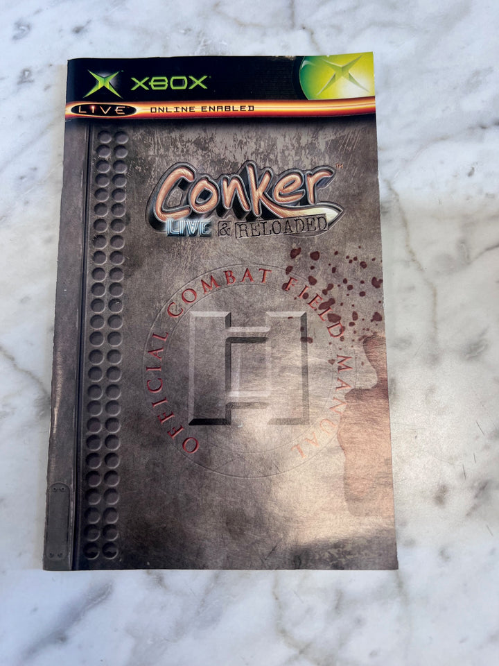 Conker Live & Reloaded Original Xbox MANUAL ONLY  MO91725