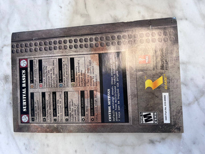 Conker Live & Reloaded Original Xbox MANUAL ONLY  MO91725