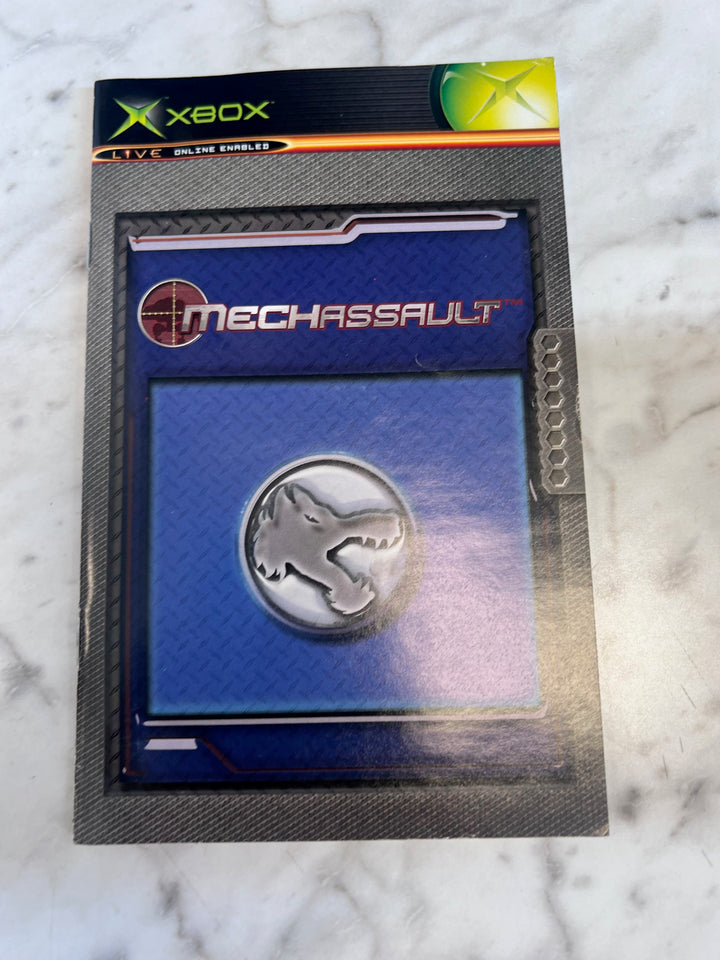 MechAssault Original Xbox MANUAL ONLY  MO91725
