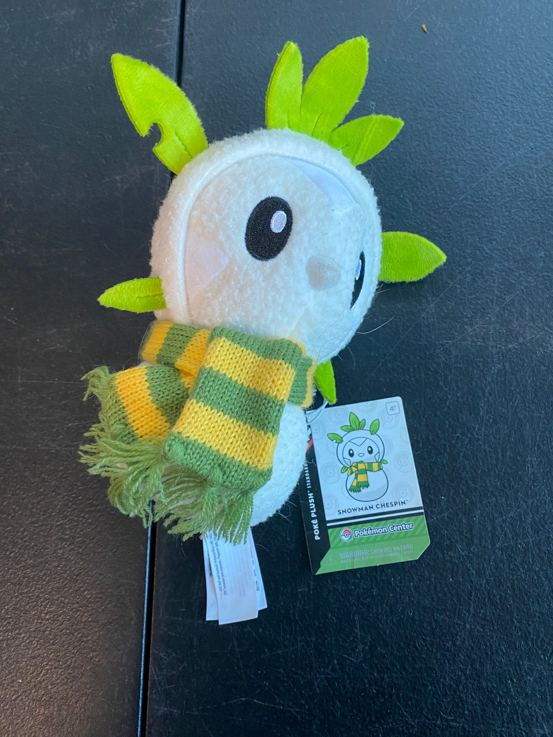Pokemon Center Snowman Chespin Plush Holiday 2014  NP11325