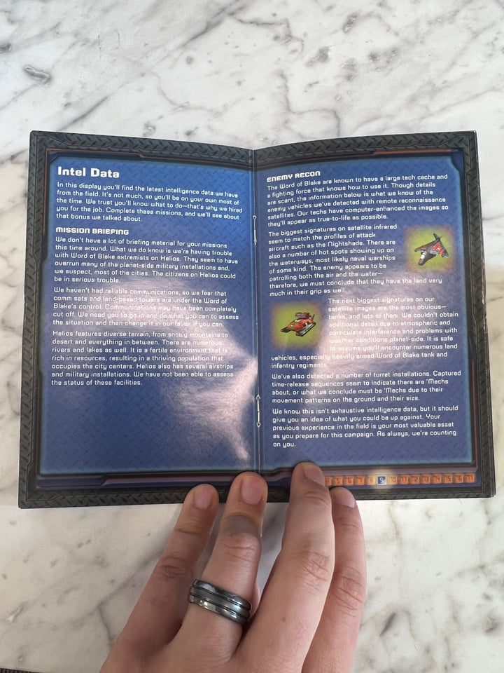 MechAssault Original Xbox MANUAL ONLY  MO91725
