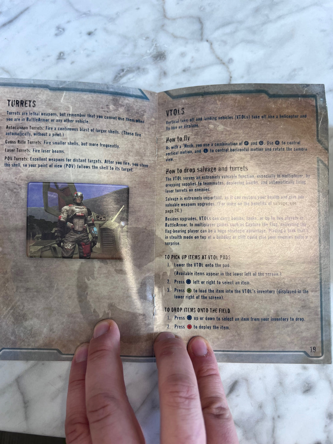 MechAssault 2 Lone Wolf Original Xbox MANUAL ONLY  MO91725