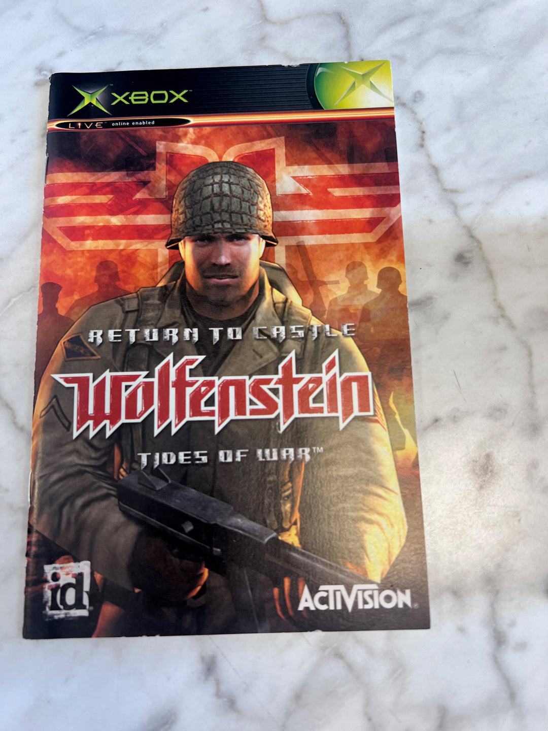Return to Castle Wolfenstein Original Xbox MANUAL ONLY  MO91725