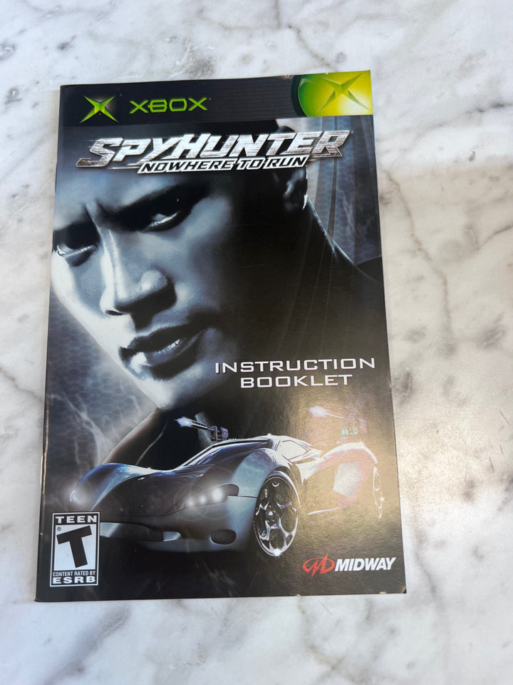 Spy Hunter Nowhere to Run Original Xbox MANUAL ONLY  MO91725