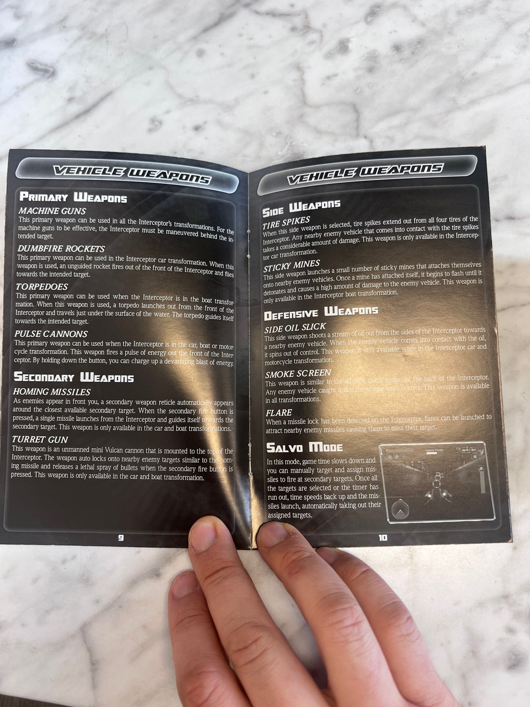Spy Hunter Nowhere to Run Original Xbox MANUAL ONLY  MO91725