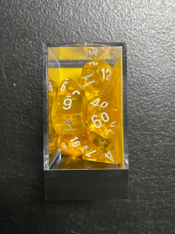 Chessex Polyhedral 7-Die Set - Translucent (Pick Color) MD101025