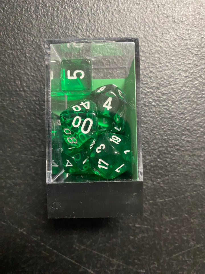 Chessex Polyhedral 7-Die Set - Translucent (Pick Color) MD101025