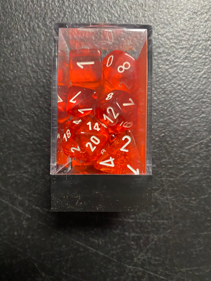 Chessex Polyhedral 7-Die Set - Translucent (Pick Color) MD101025