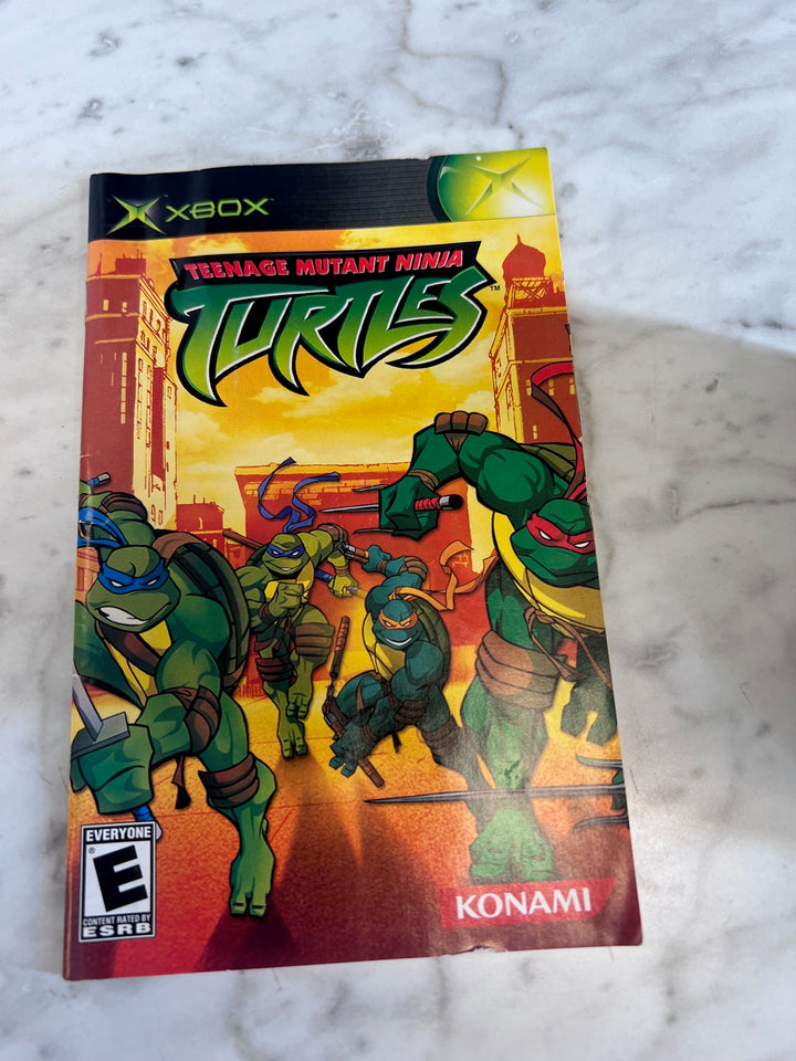 Teenage Mutant Ninja Turtles Original Xbox MANUAL ONLY  MO91725