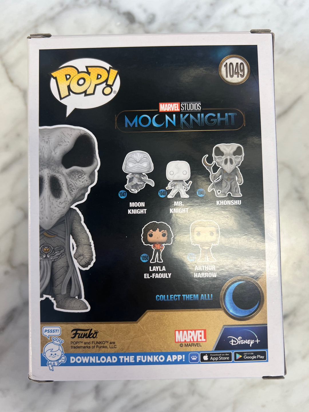 Funko Pop! Marvel TV Moon Knight Khonshu Glow #1049 Boxlunch Exclusive FP9224