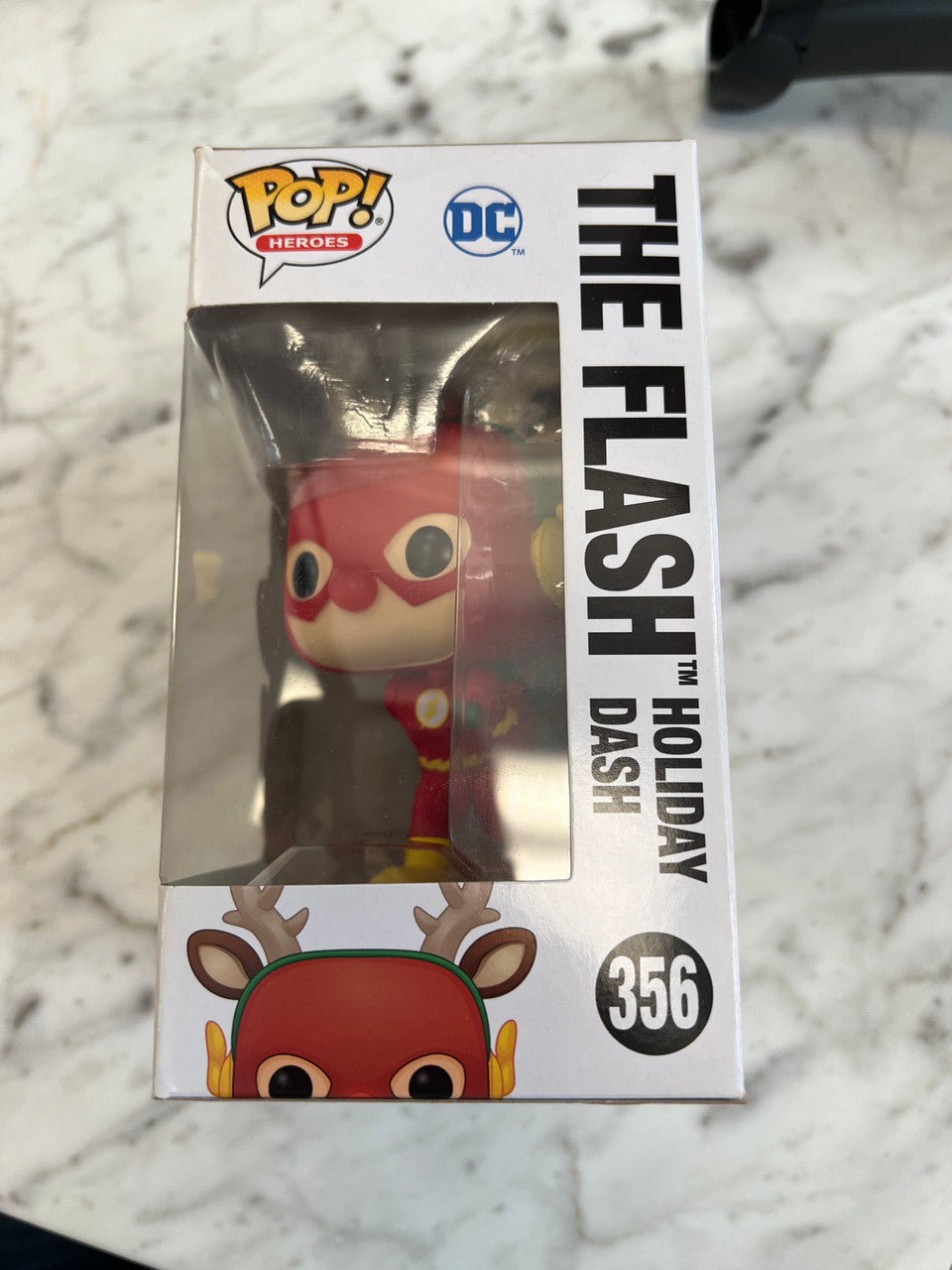 Funko POP! Heroes Classic Flash Holiday Dash As Rudolph Red Nose Reindeer