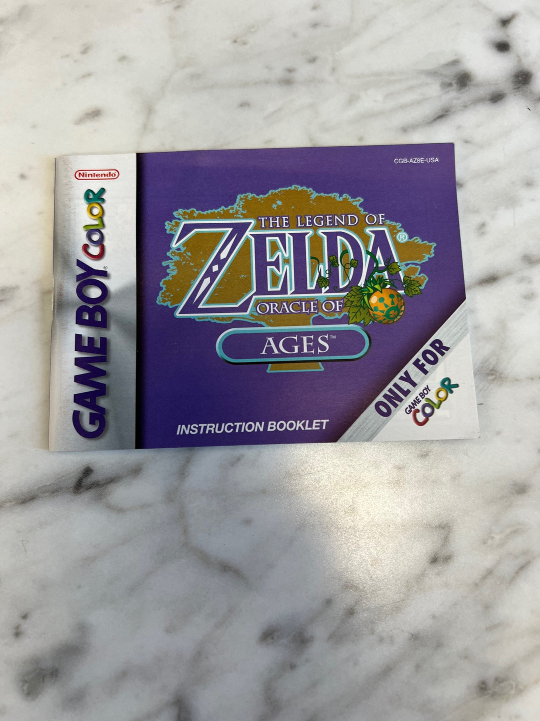 Legend of Zelda Oracle of Ages for GameBoy Color MANUAL ONLY    MO12224
