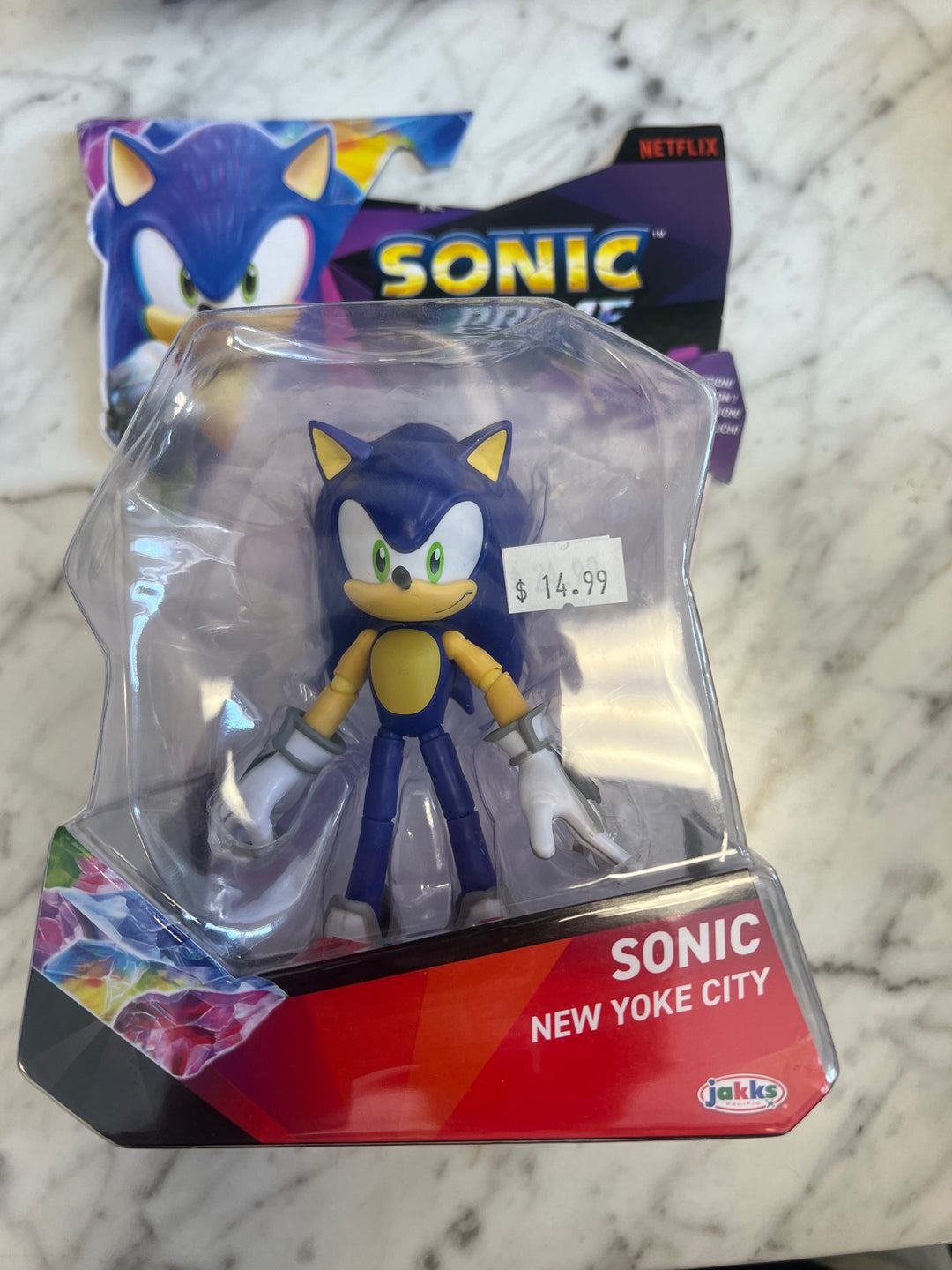 Jakks Sonic Prime SONIC Figure New Yoke City Netflix NT62025