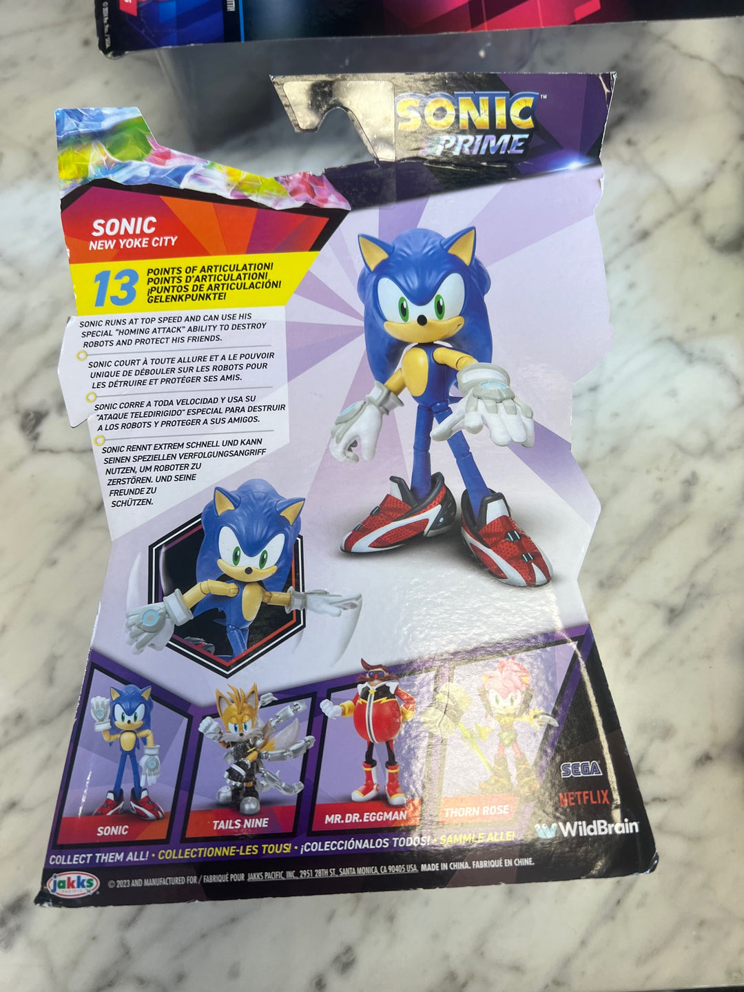 Jakks Sonic Prime SONIC Figure New Yoke City Netflix NT62025