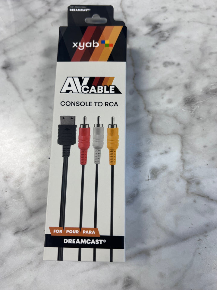 XYAB Dreamcast AV Audio Video Cable RCA (Red/White/Yellow) NEW  NA91825