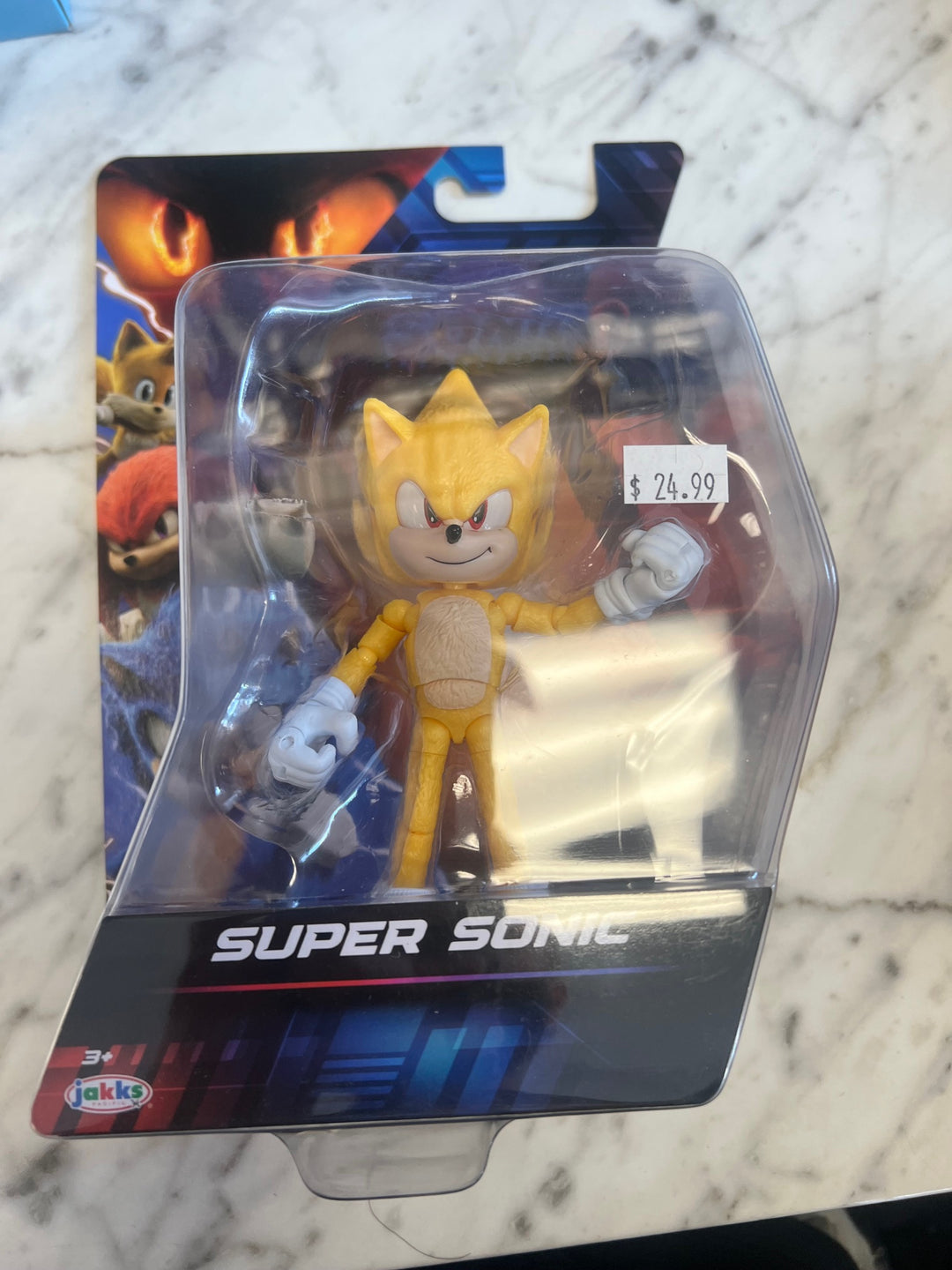 Jakks Pacific Wave 2 Sonic The Hedgehog 3 Movie SUPER SONIC 5" Figure NT62025