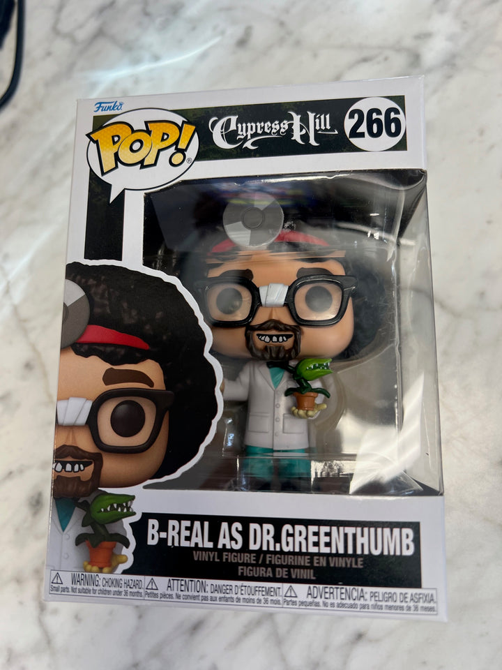 Funko Pop! Rocks: Cypress Hill-B Real (Dr. Greenthumb) #266 Rap Vinyl Figure  FP9224