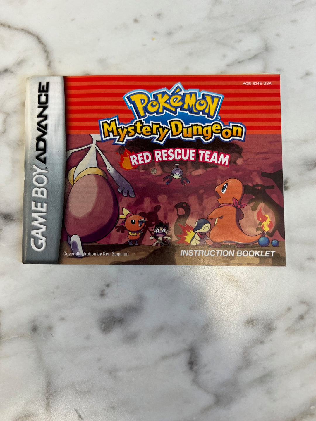 Pokemon Mystery Dungeon Red Rescue Team for GameBoy Advance MANUAL ONLY    MO12224