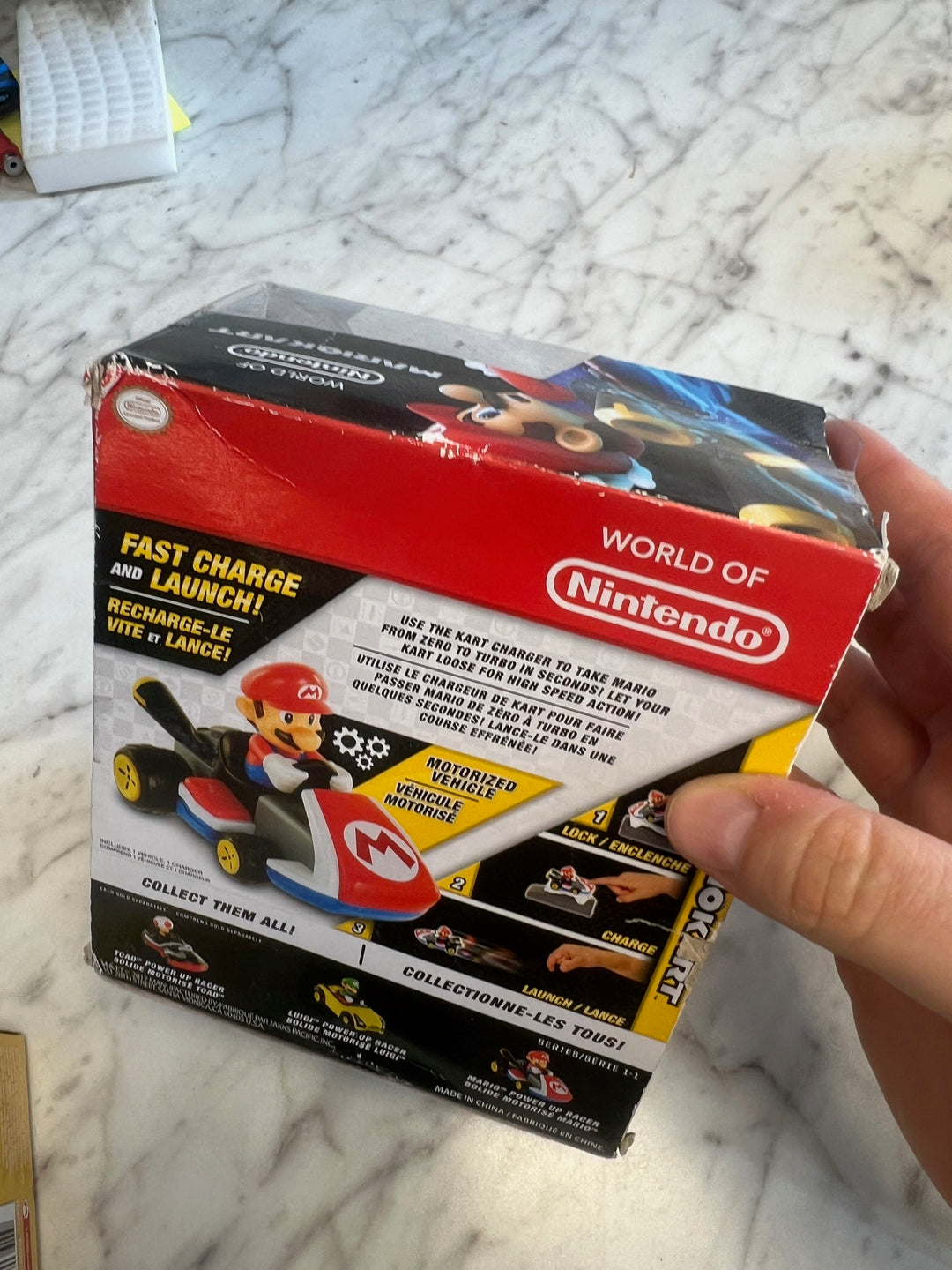 World of Nintendo Mario Kart Power Up Racer Motorized NT62025