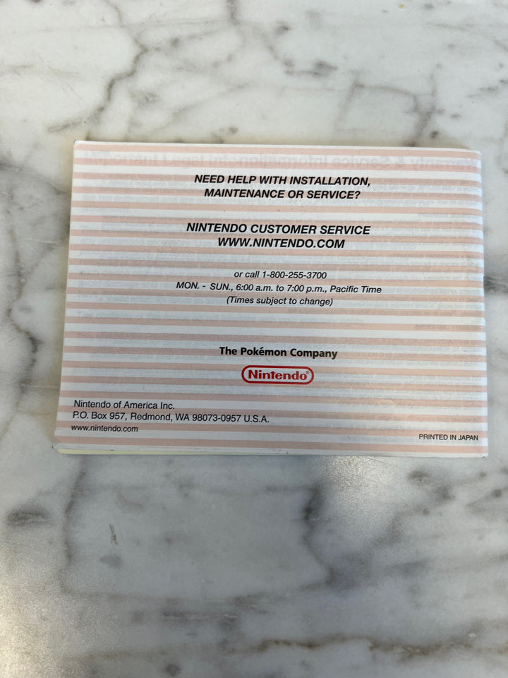 Pokemon Mystery Dungeon Red Rescue Team for GameBoy Advance MANUAL ONLY    MO12224