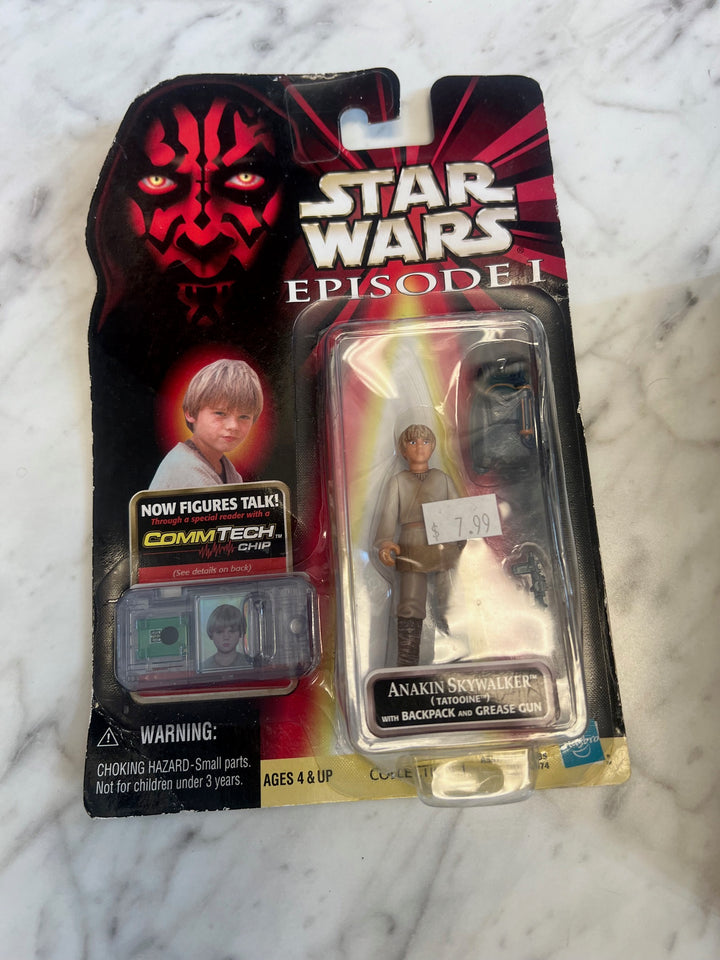 Star Wars Episode 1 Anakin Skywalker Tatooine 3.75" Action Figure 1998 Hasbro NT62025