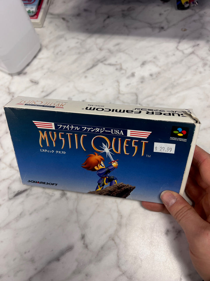 Final Fantasy Mystic Quest for JAPANESE Super Famicom Complete w/ box wear