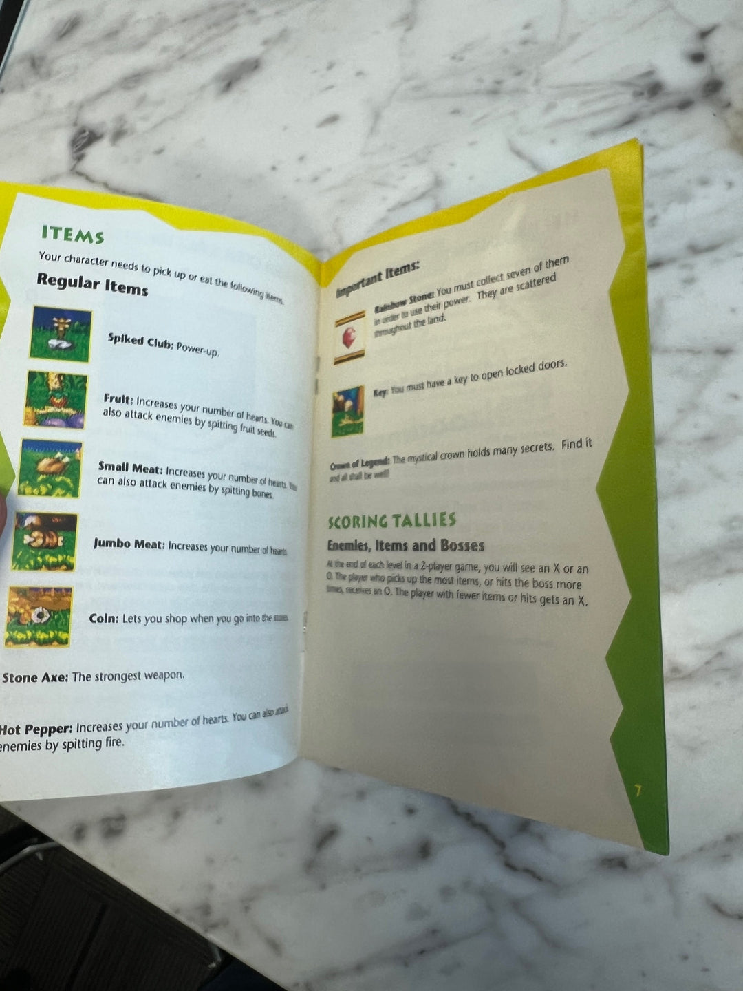 Joe & Mac 2 Lost in the Tropics for SNES Super Nintendo MANUAL ONLY    MO12224