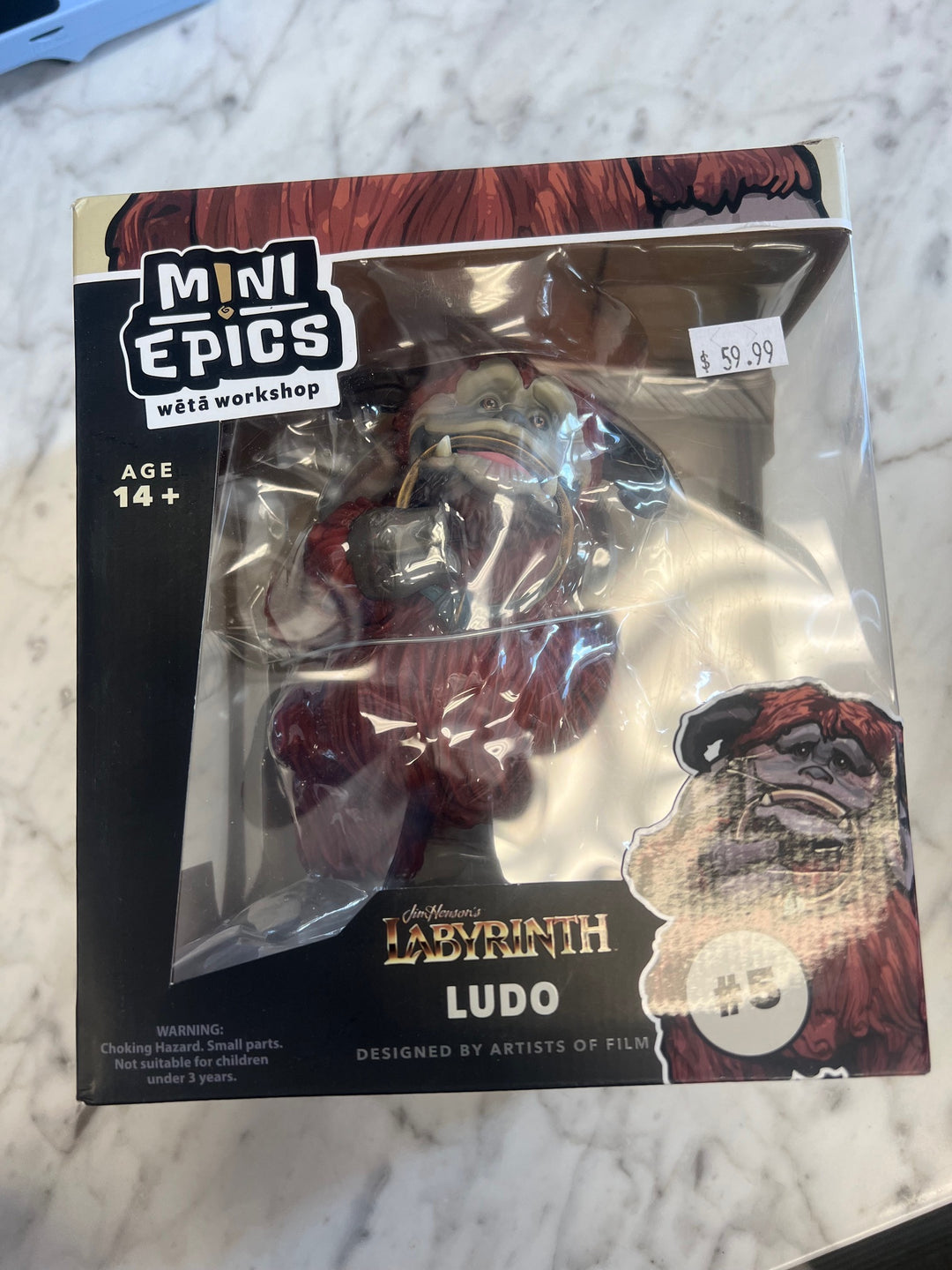 WETA Workshop Mini Epics - Labyrinth (1986) - Ludo [New Toy] Figure Collectible NT62025