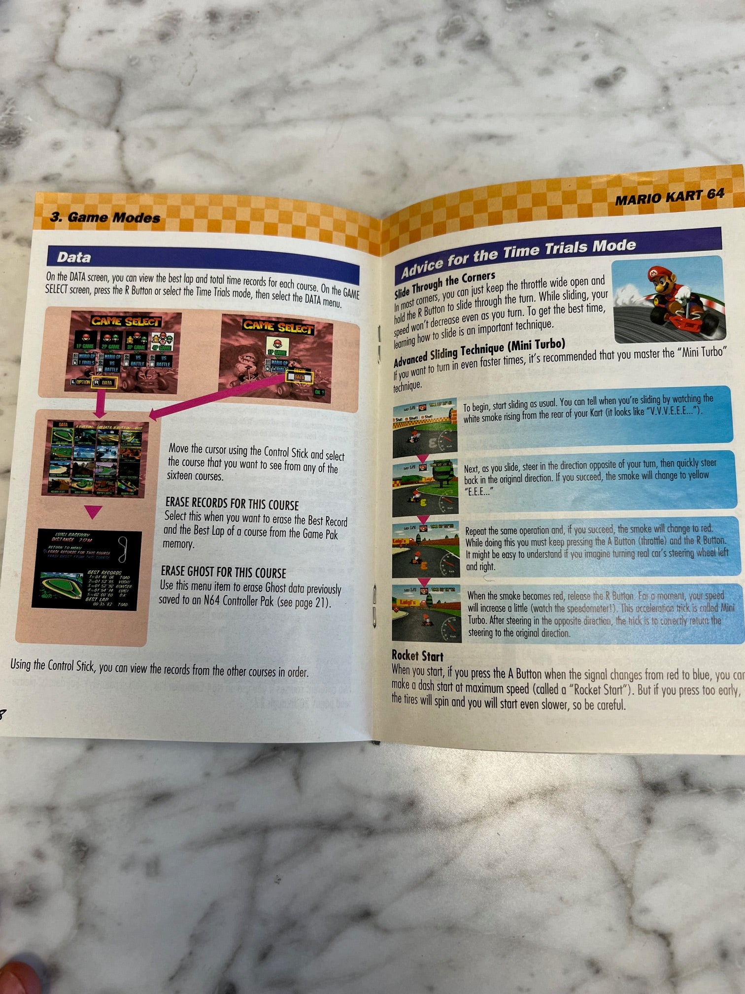 Mario Kart 64 N64 MANUAL ONLY MO8726 – Core Gaming