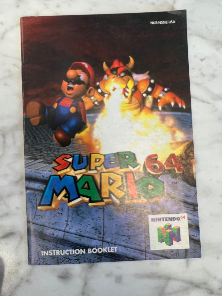 Super Mario 64 for Nintendo 64 N64 MANUAL ONLY    MO12224