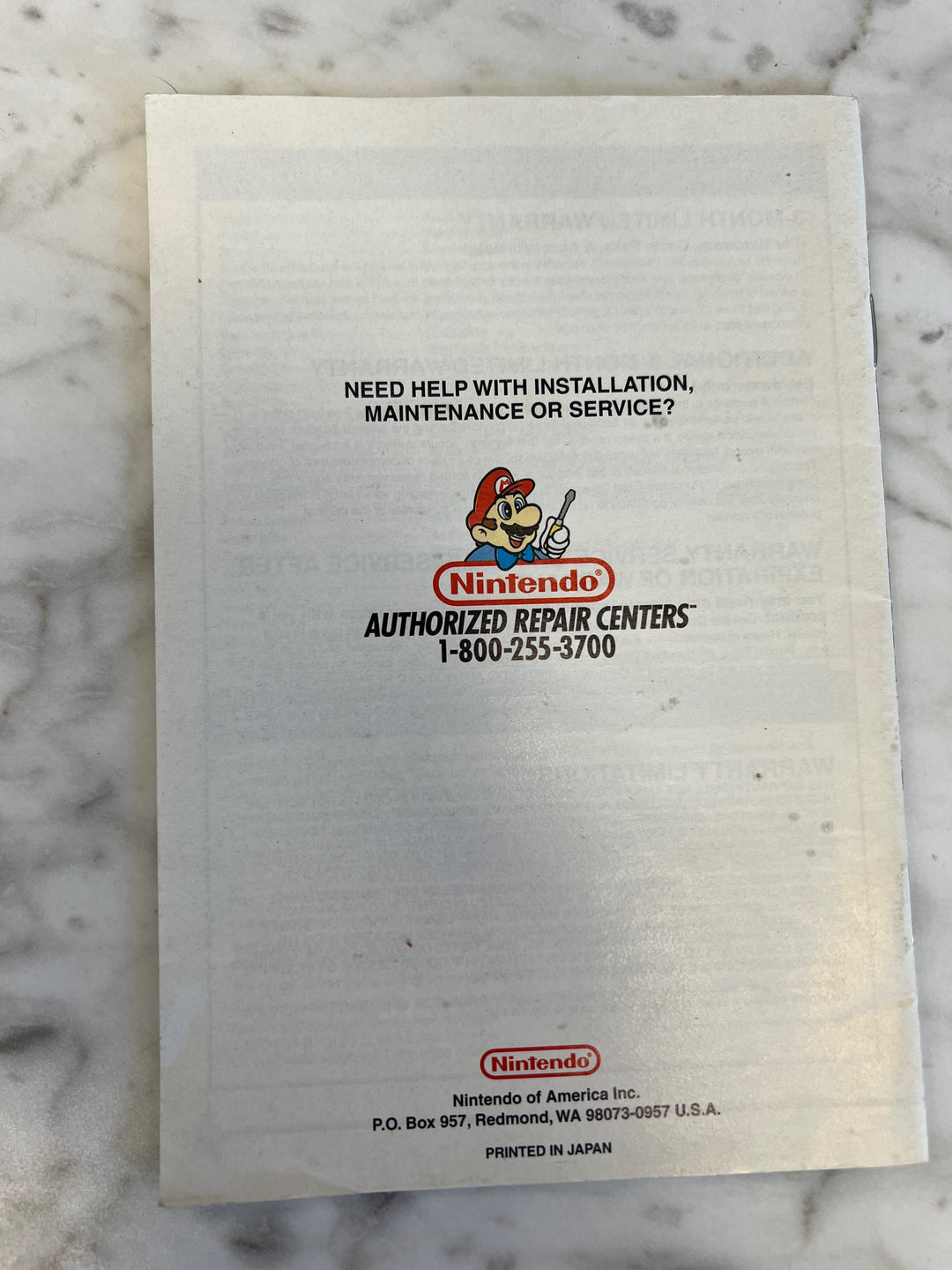 Super Mario 64 for Nintendo 64 N64 MANUAL ONLY    MO12224