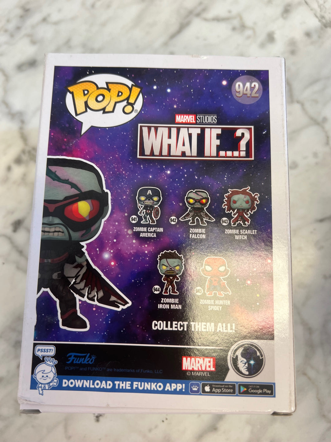 Funko Pop! Zombie Falcon #942 Marvel What If FP4125