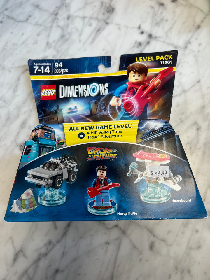 Lego Dimensions Back to the Future DeLorean Marty McFly Level Pack 71201 NT62025