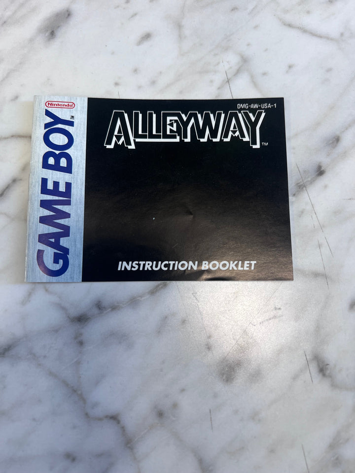 Alleyway for Gameboy MANUAL ONLY MO91725