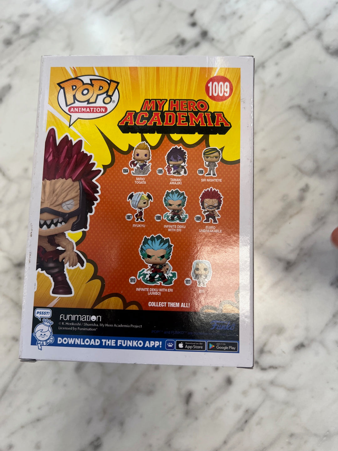 Funko Pop! My Hero Academia Eijiro Unbreakable Metallic Gamestop Exclusive  FP9224