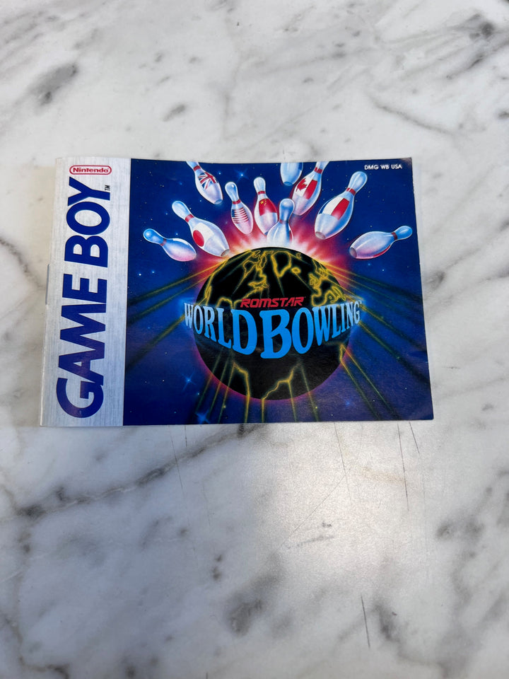 World Bowling for Gameboy MANUAL ONLY MO91725