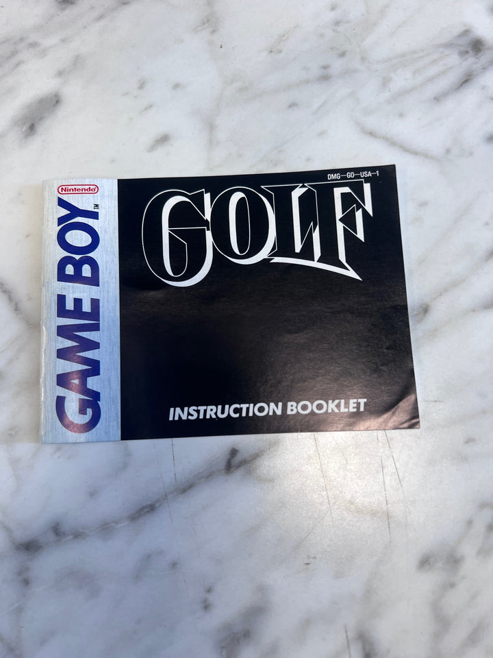 Golf for Gameboy MANUAL ONLY MO91725