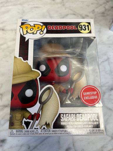 Funko Pop: Deadpool - Safari Deadpool #931 Bucket List Gamestop Exclusive