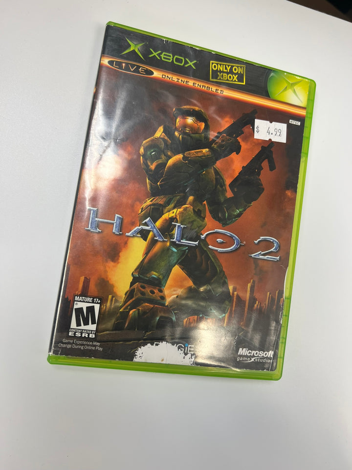 Halo 2 Original Xbox CASE & MANUAL ONLY NO GAME CO71326