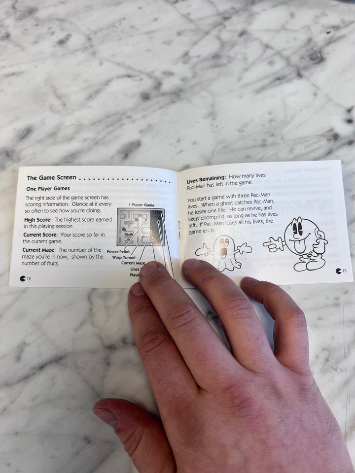 Pac-Man for Gameboy MANUAL ONLY MO91725